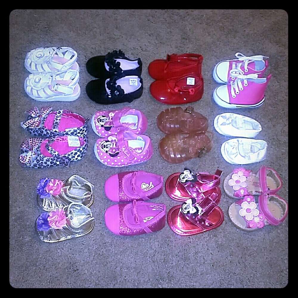 Spring Sale🐰🌹12 pairs baby shoes nb-1